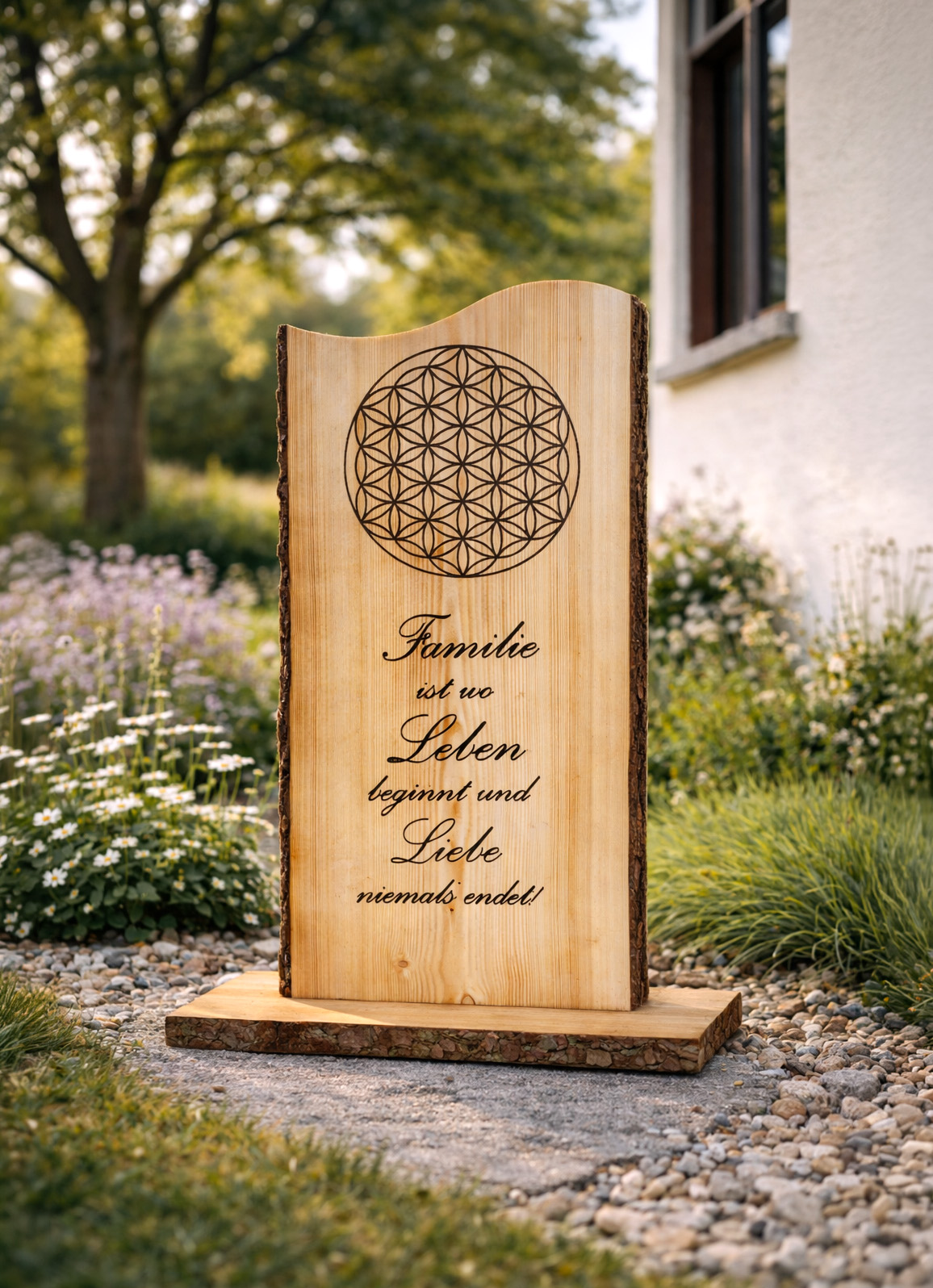 Holzständer -Lebensblume-