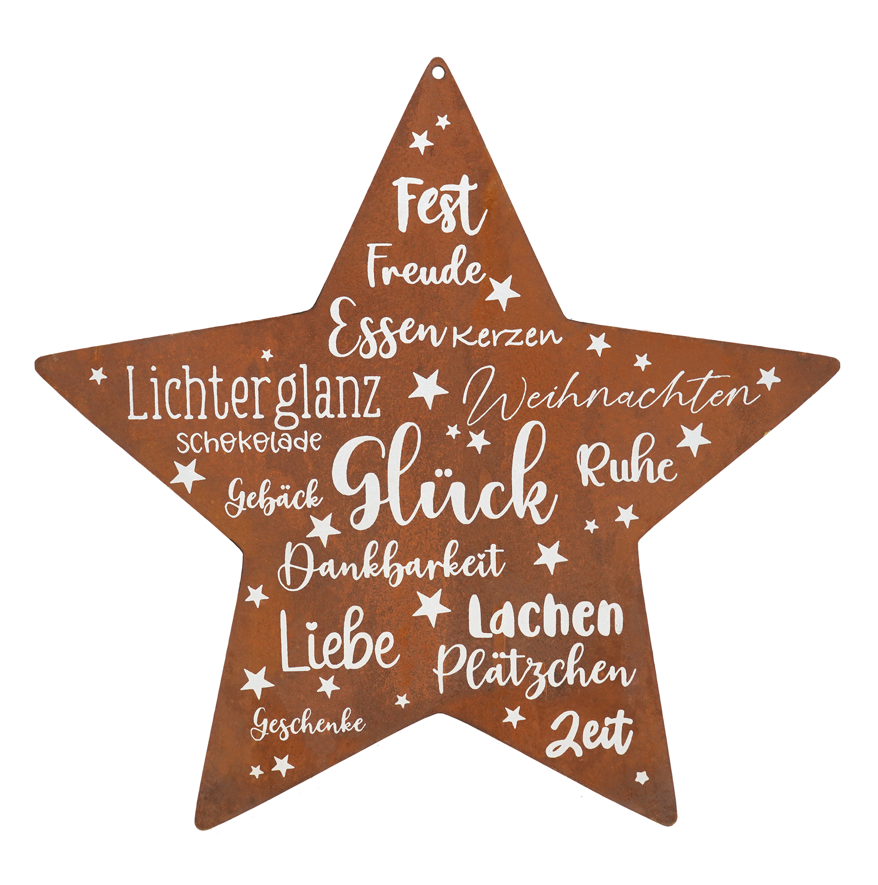 Schild -Stern- inkl. Beschriftung