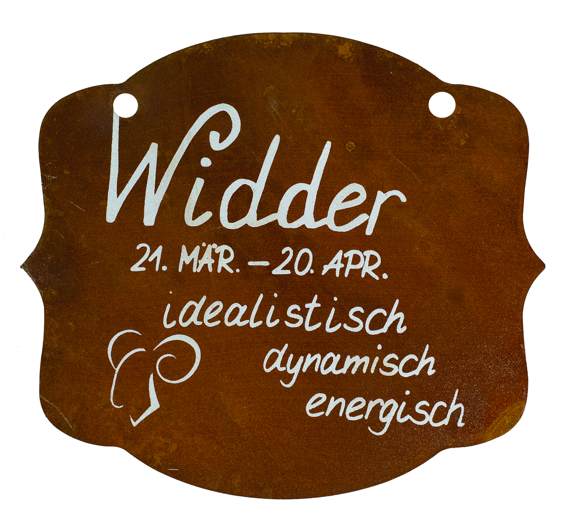 Schild Sternzeichen -Widder- inkl. Beschriftung -Aktion-
