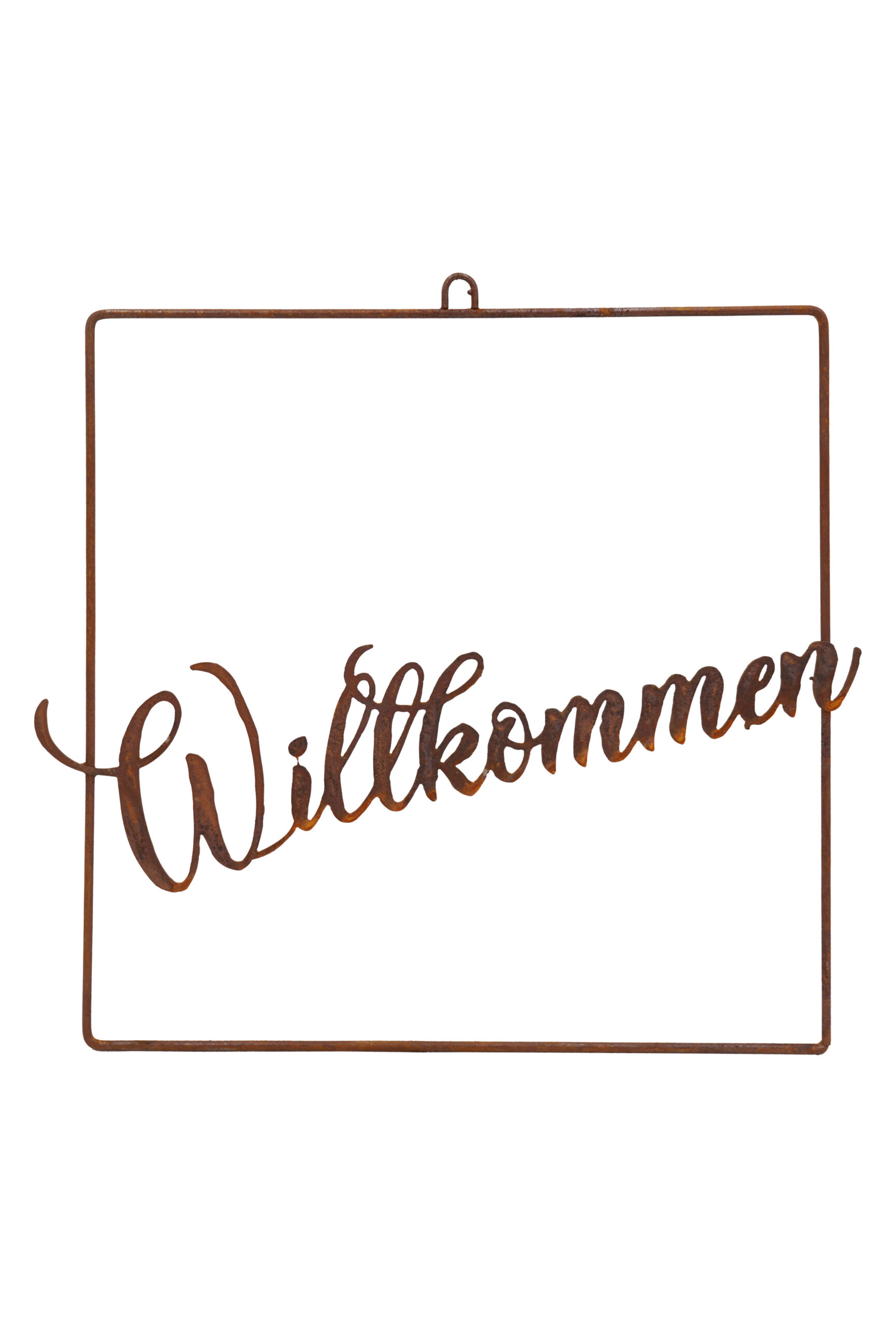 Fensterbild -Willkommen- zum Hängen -Aktion-