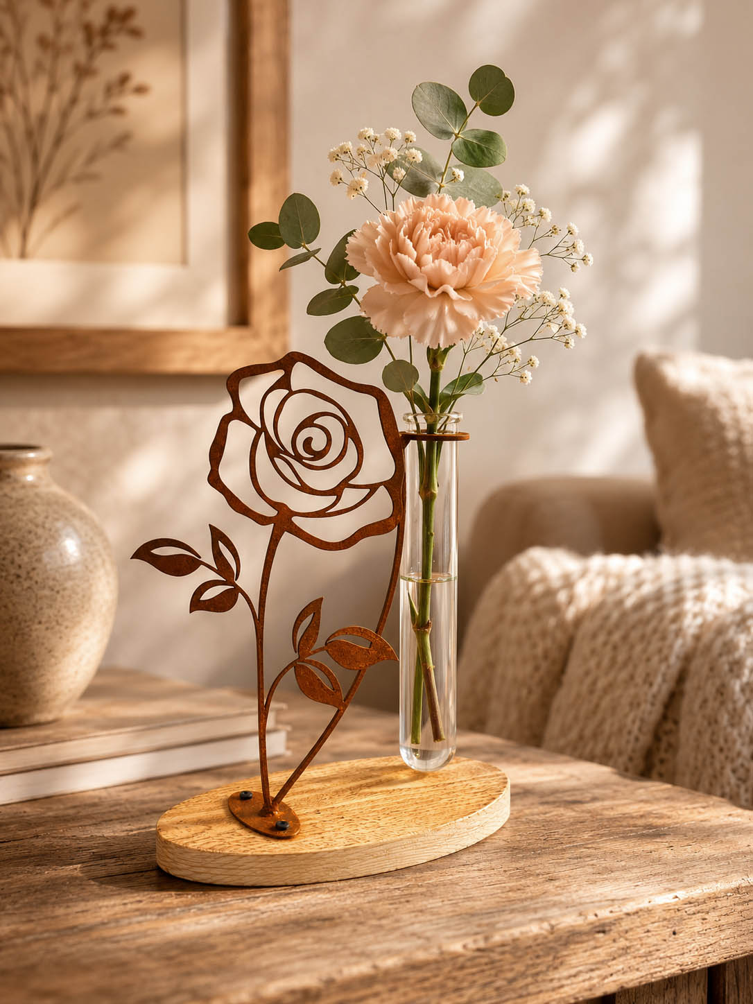 Reagenzglas -Rose-