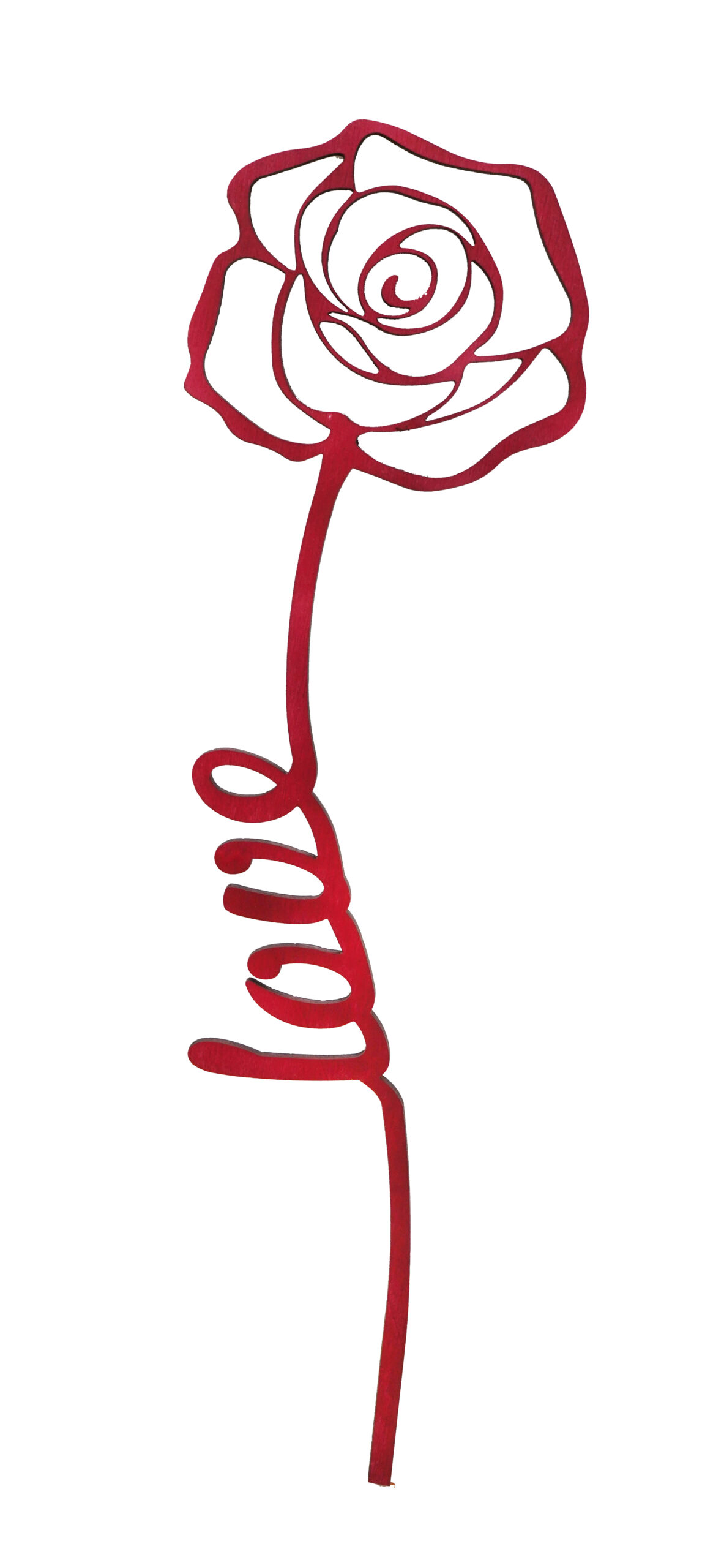 Topfstecker -Love- weinrot