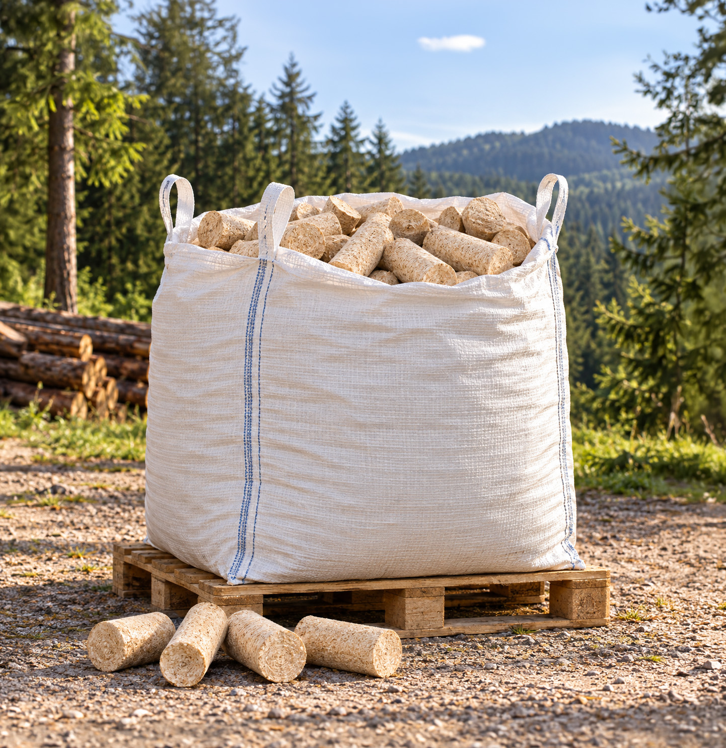 Holzbriketts im Big Bag (500kg) – Bild 2