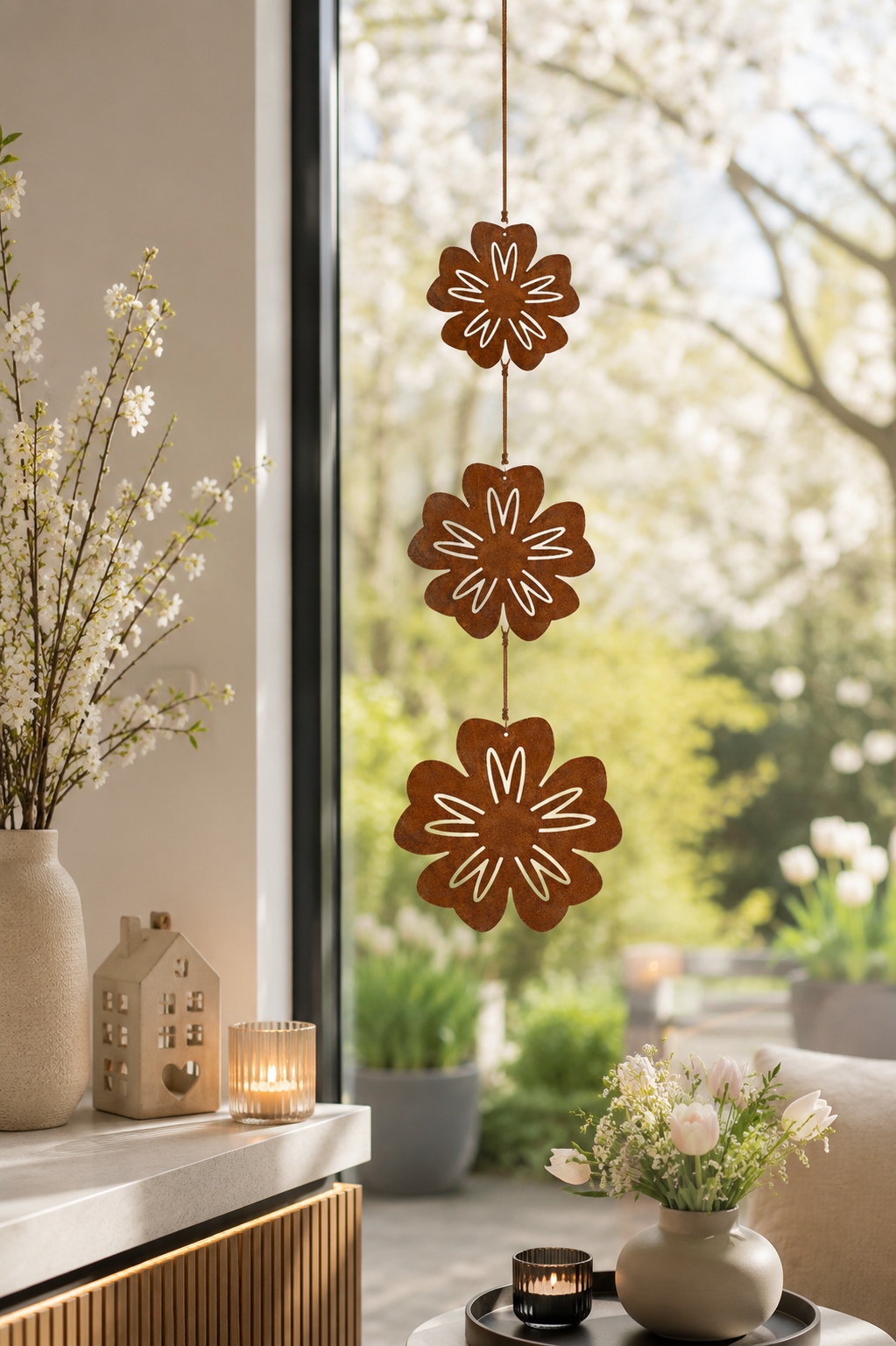 3tlg. Blumenkette -Lisa-