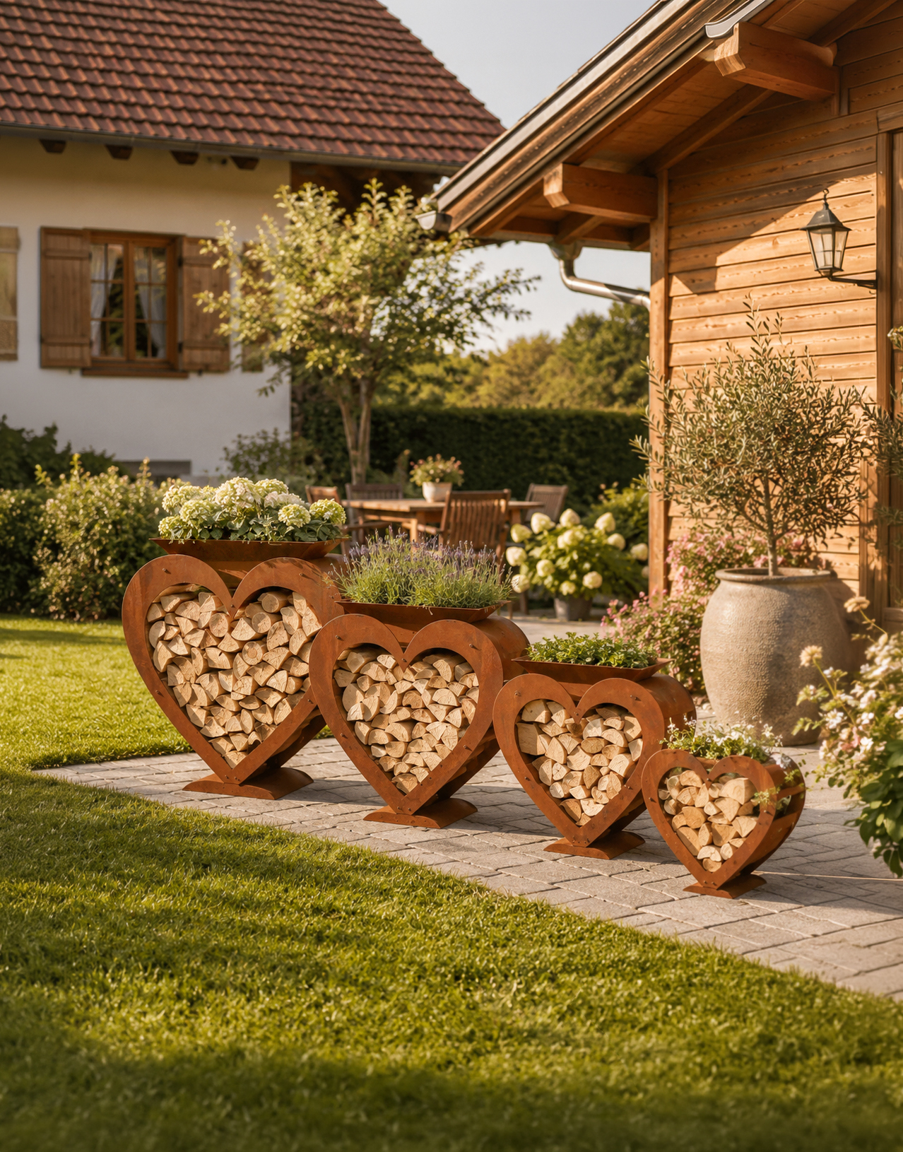 Herz Holzregal -580- einzeln -schraubbar- – Bild 2